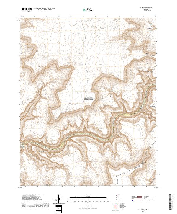 US Topo 7.5-minute map for S B Point AZ