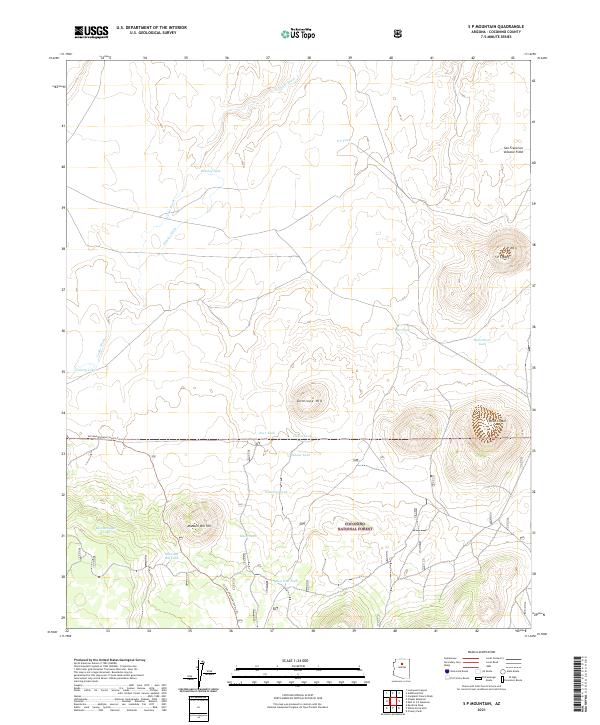 US Topo 7.5-minute map for S P Mountain AZ