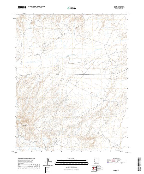 US Topo 7.5-minute map for Salina AZ