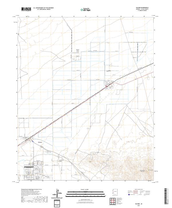US Topo 7.5-minute map for Salome AZ
