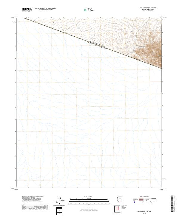 US Topo 7.5-minute map for San Agustin AZSON