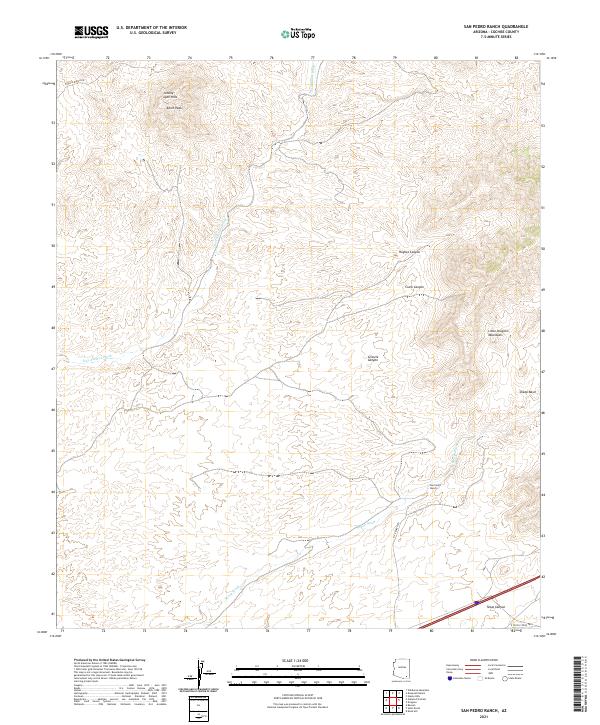 US Topo 7.5-minute map for San Pedro Ranch AZ