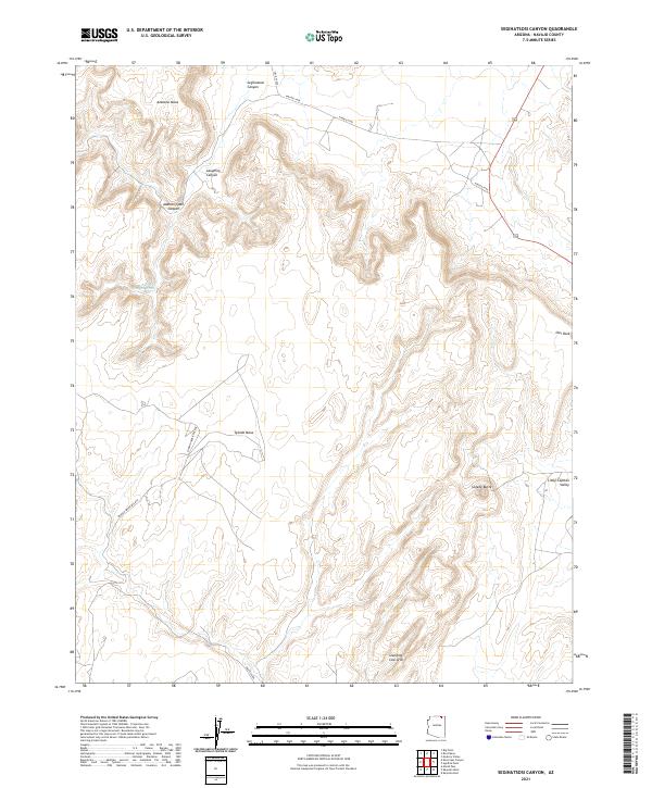 US Topo 7.5-minute map for Segihatsosi Canyon AZ