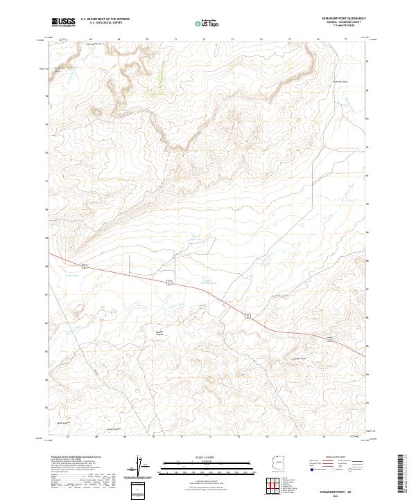 US Topo 7.5-minute map for Shinarump Point AZ