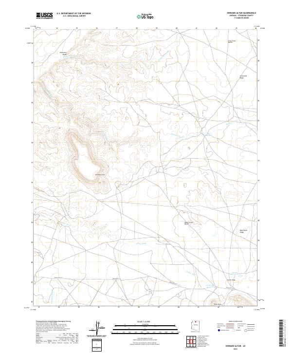 US Topo 7.5-minute map for Shinumo Altar AZ