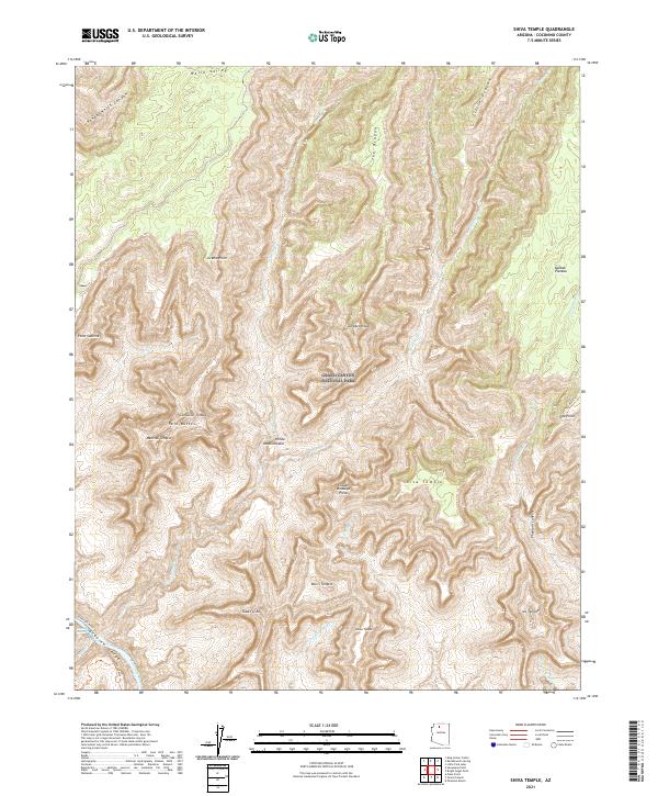 US Topo 7.5-minute map for Shiva Temple AZ