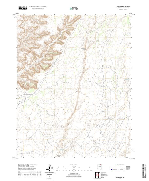 US Topo 7.5-minute map for Shonto NW AZ