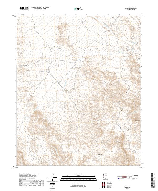 US Topo 7.5-minute map for Signal AZ