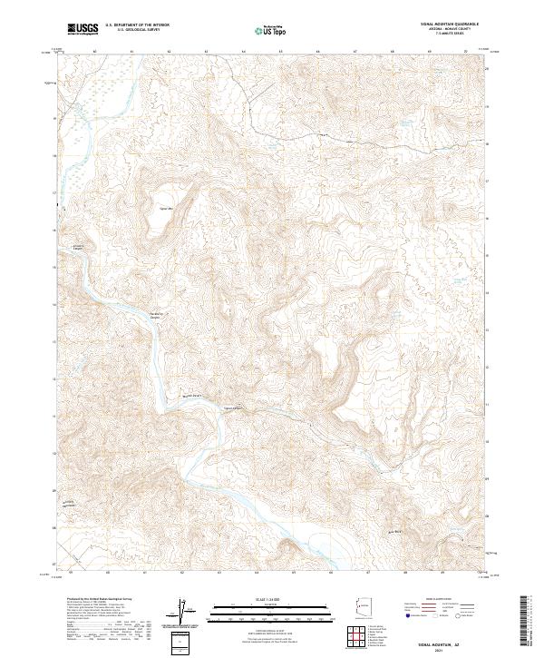 US Topo 7.5-minute map for Signal Mountain AZ