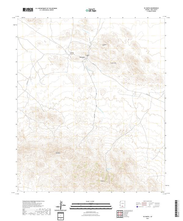 US Topo 7.5-minute map for Sil Nakya AZ