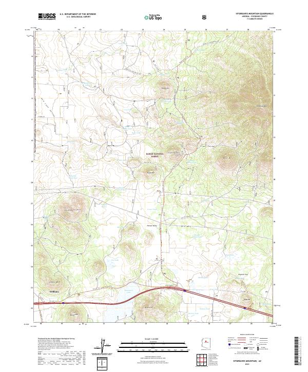 US Topo 7.5-minute map for Sitgreaves Mountain AZ