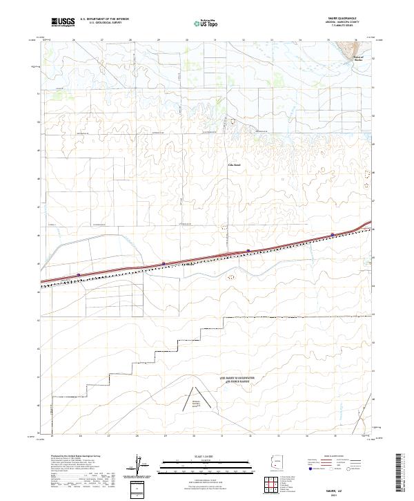 US Topo 7.5-minute map for Smurr AZ