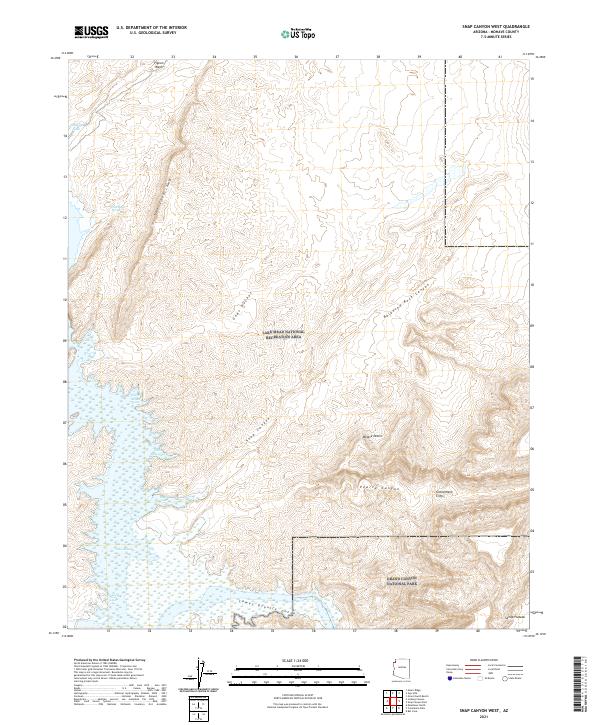 US Topo 7.5-minute map for Snap Canyon West AZ