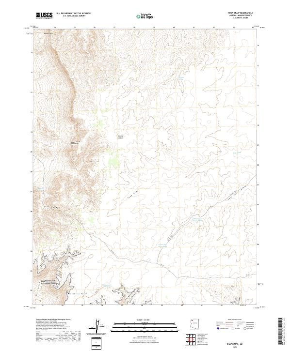 US Topo 7.5-minute map for Snap Draw AZ