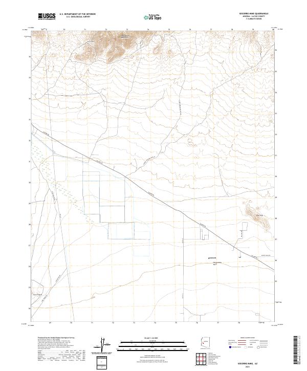 US Topo 7.5-minute map for Socorro Mine AZ