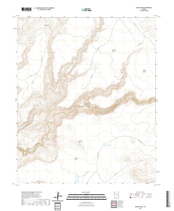 US Topo 7.5-minute map for Sontag Mesa AZ