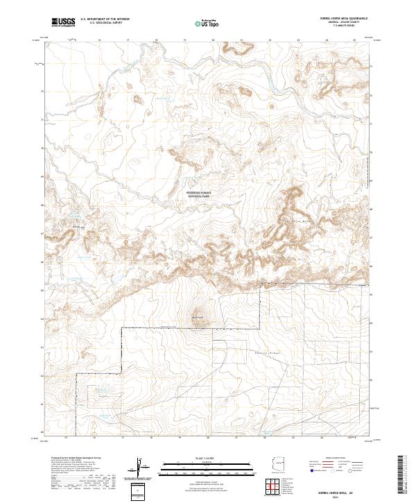 US Topo 7.5-minute map for Sorrel Horse Mesa AZ