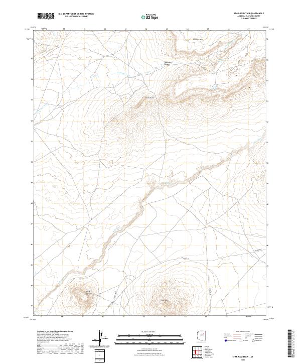 US Topo 7.5-minute map for Star Mountain AZ