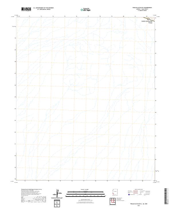 USGS US Topo 7.5-minute map for Tinajas Altas OE S AZSON 2021