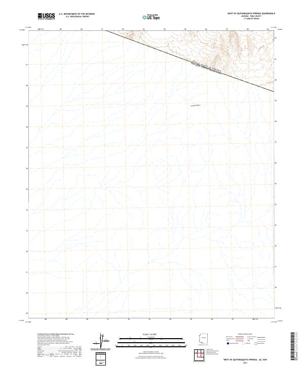 USGS US Topo 7.5-minute map for West of Quitobaquito Springs AZSON 2021
