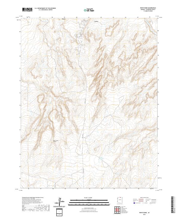 US Topo 7.5-minute map for White Dome AZ