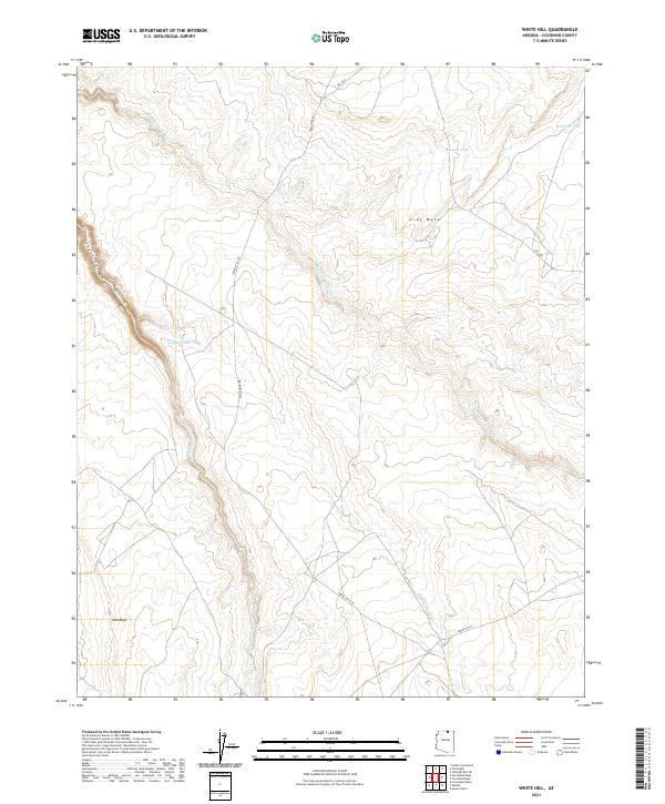 US Topo 7.5-minute map for White Hill AZ