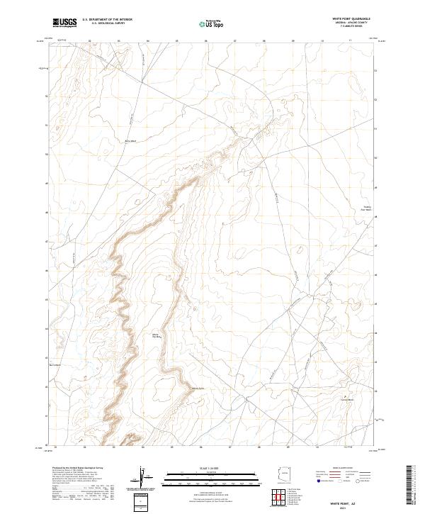 US Topo 7.5-minute map for White Point AZ