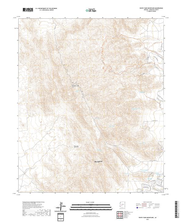 US Topo 7.5-minute map for White Tank Mountains AZ