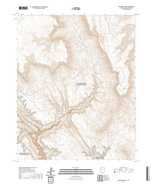 US Topo 7.5-minute map for Whitmore Point AZ