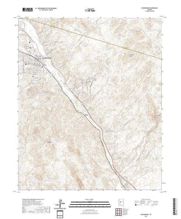US Topo 7.5-minute map for Wickenburg AZ
