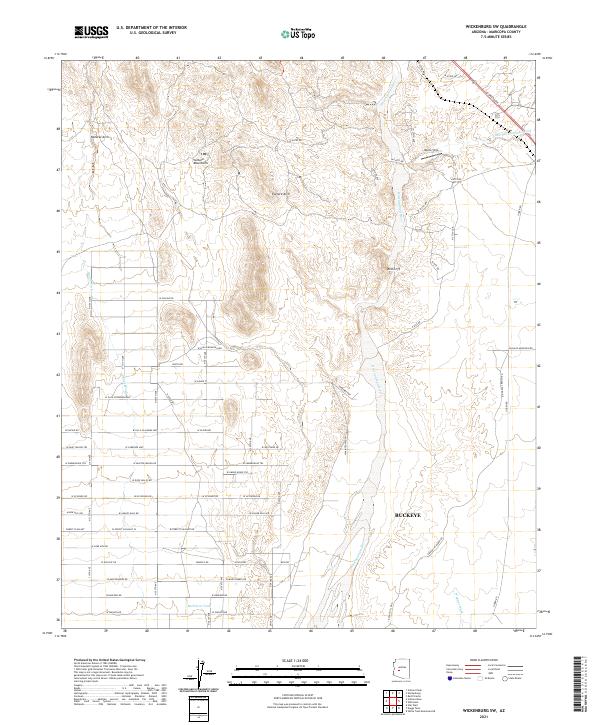 US Topo 7.5-minute map for Wickenburg SW AZ