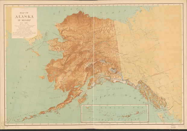 Alaska in Relief, 1923