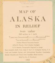 Alaska in Relief, 1923