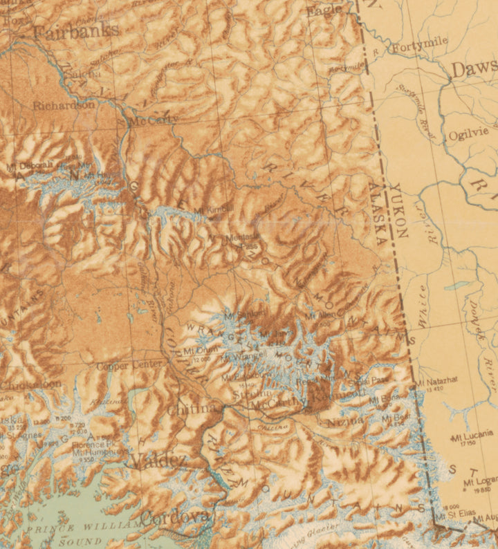 Alaska in Relief, 1923