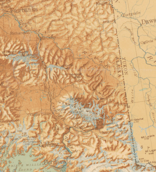 Alaska in Relief, 1923