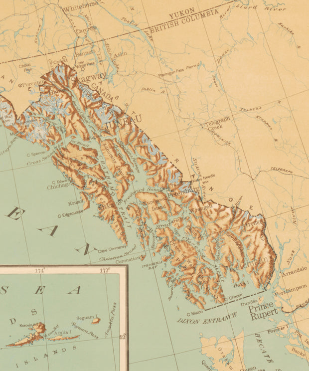 Alaska in Relief, 1923