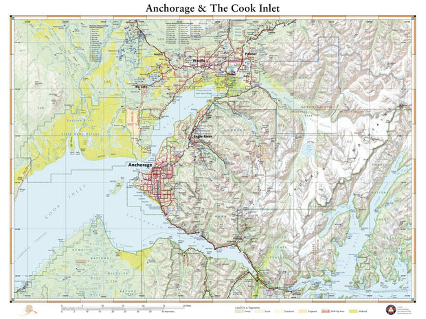 Anchorage & The Cook Inlet – American Map Store