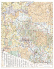 Arizona Recreation Map by Benchmark Maps