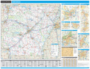 Arkansas Wall Map by Rand McNally