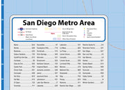 San Diego Metro Area Wall Map