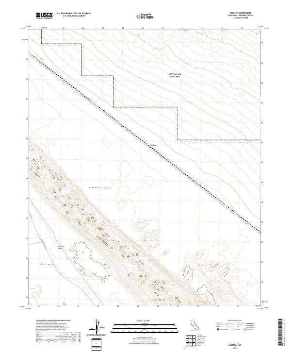 US Topo 7.5-minute map for Acolita CA