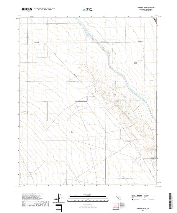 US Topo 7.5-minute map for Antelope Plain CA