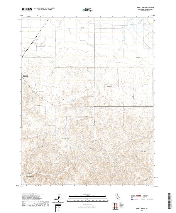 US Topo 7.5-minute map for Birds Landing CA