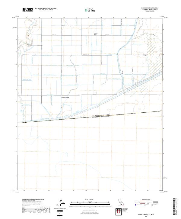 US Topo 7.5-minute map for Bonds Corner CABCN