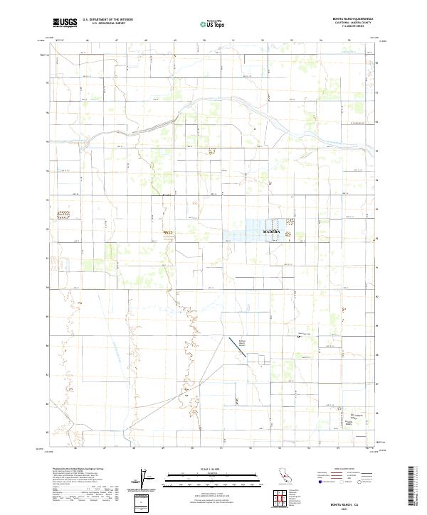 US Topo 7.5-minute map for Bonita Ranch CA
