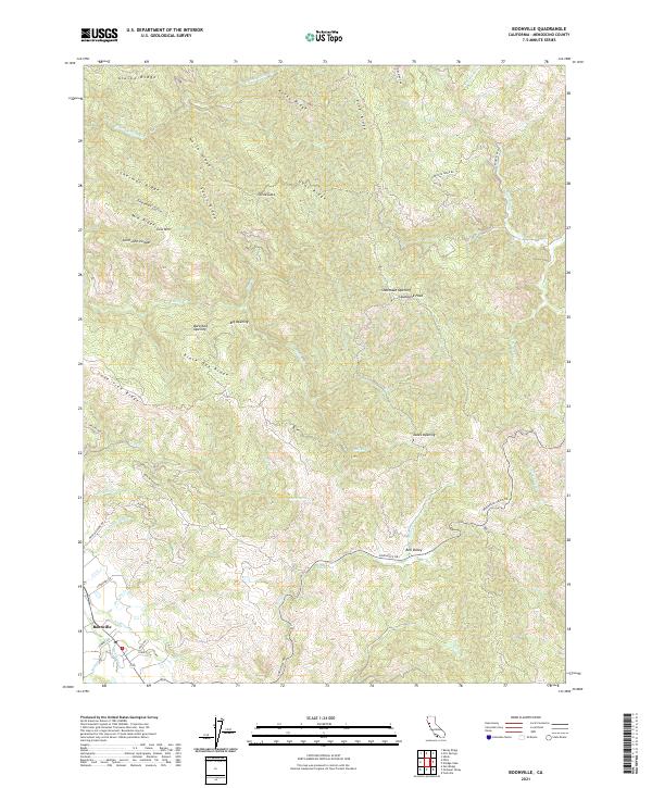 US Topo 7.5-minute map for Boonville CA