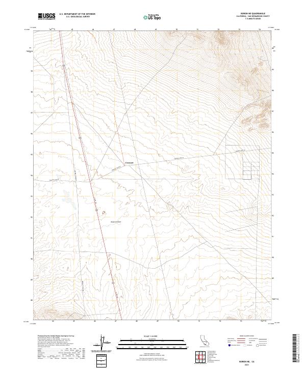US Topo 7.5-minute map for Boron NE CA