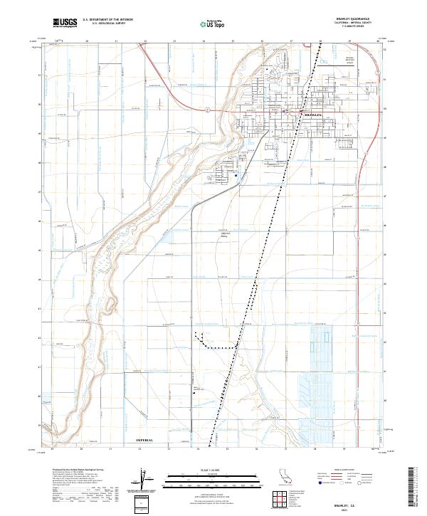 US Topo 7.5-minute map for Brawley CA
