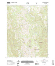 US Topo 7.5-minute map for Brushy Mountain CA
