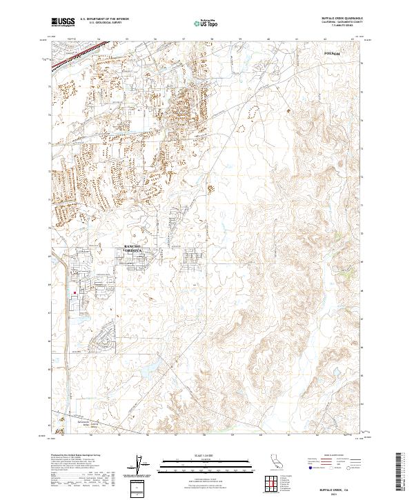 US Topo 7.5-minute map for Buffalo Creek CA